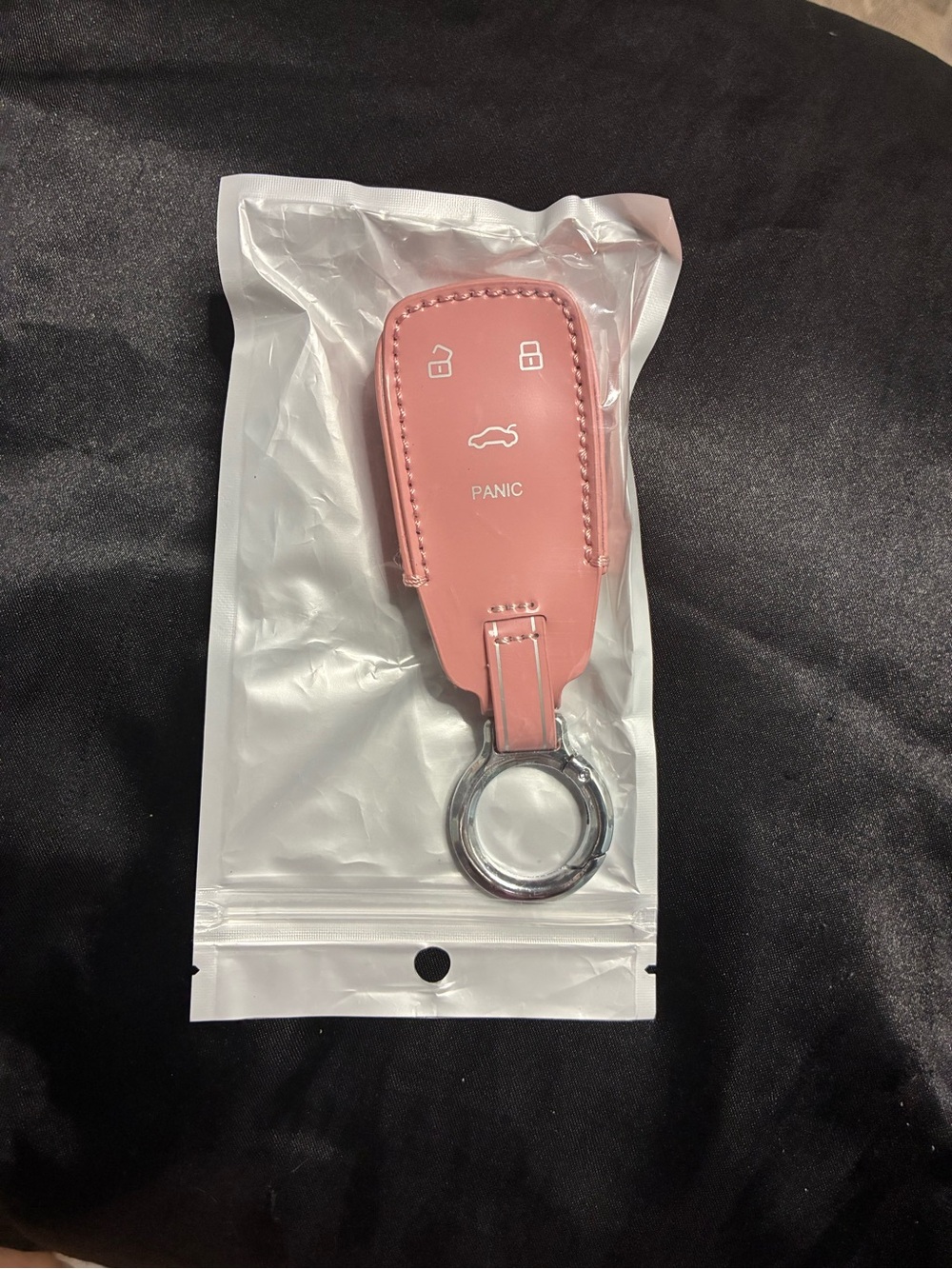 Pink Leather Audi Key Fob Cover for Audi Q3 Q5 Q7 TT S4 RS4 R8
